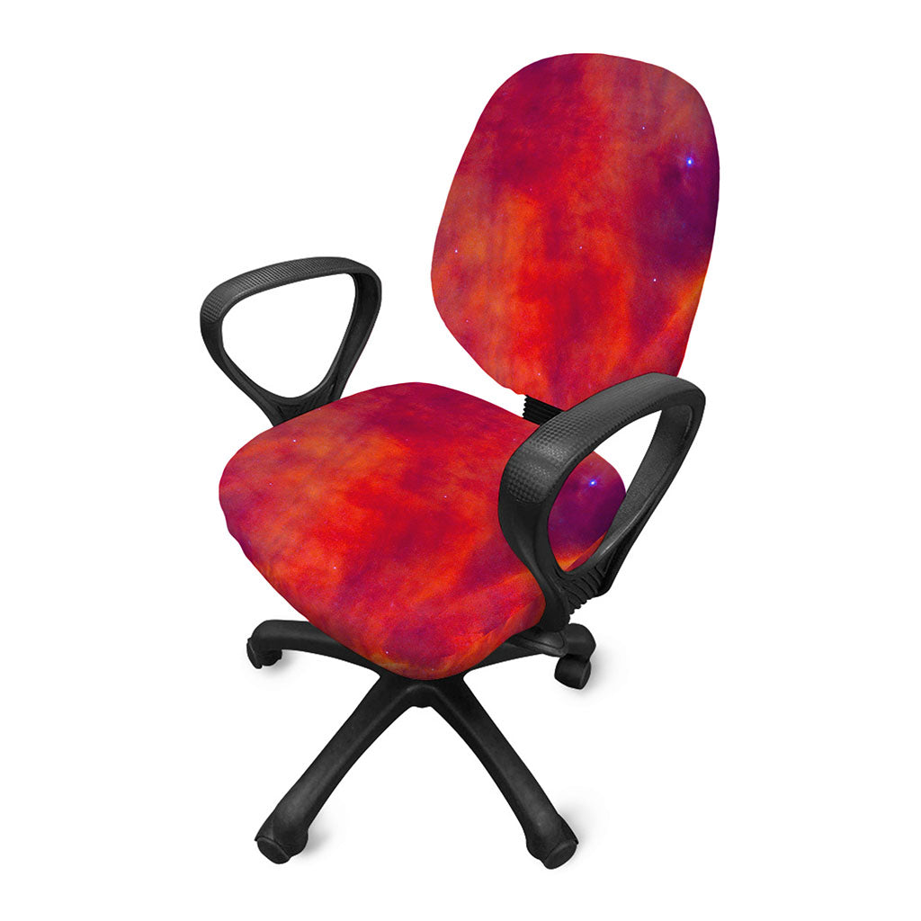 Abstract Nebula Cloud Galaxy Space Print Office Chair Cover