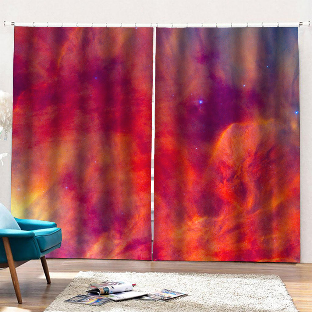 Abstract Nebula Cloud Galaxy Space Print Pencil Pleat Curtains