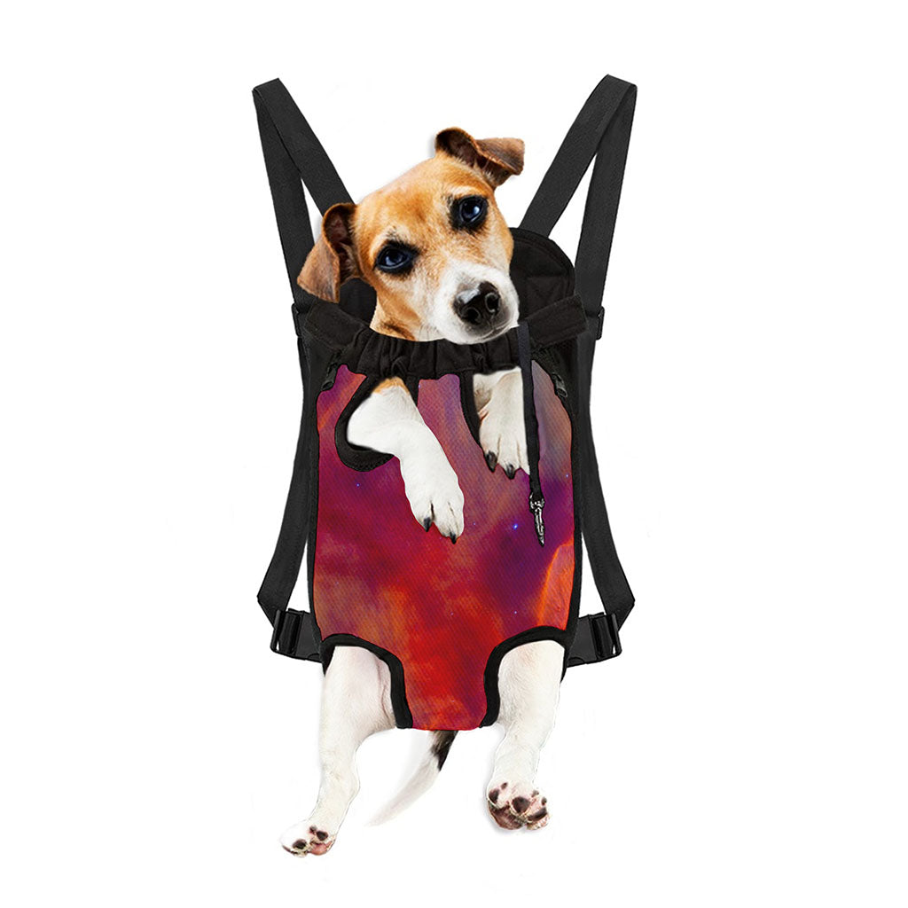 Abstract Nebula Cloud Galaxy Space Print Pet Carrier Backpack