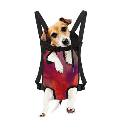 Abstract Nebula Cloud Galaxy Space Print Pet Carrier Backpack