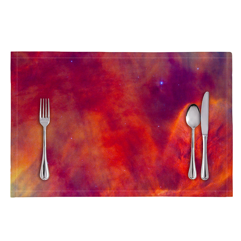 Abstract Nebula Cloud Galaxy Space Print Placemat