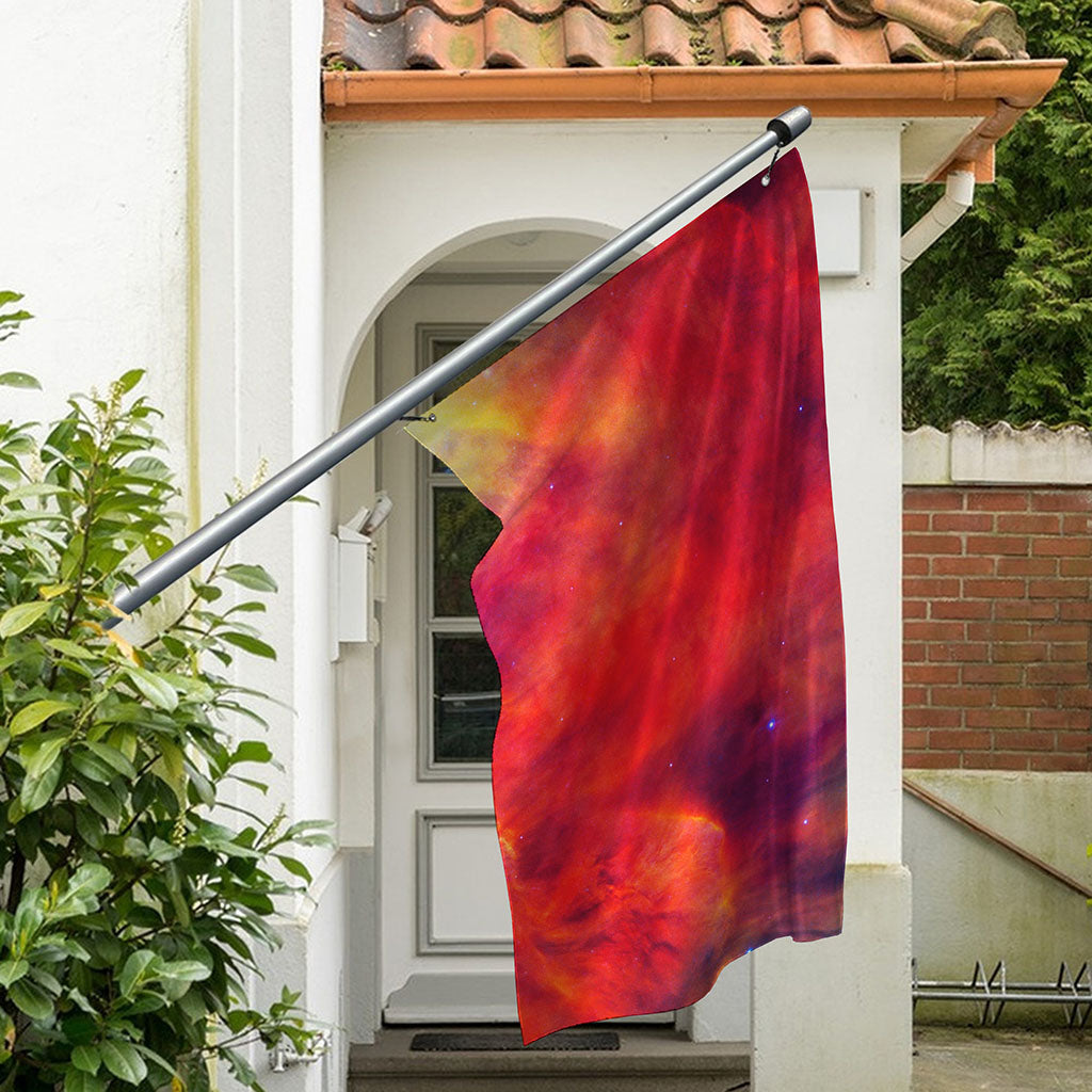 Abstract Nebula Cloud Galaxy Space Print Polyester Flag
