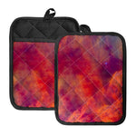 Abstract Nebula Cloud Galaxy Space Print Pot Holders With Pocket