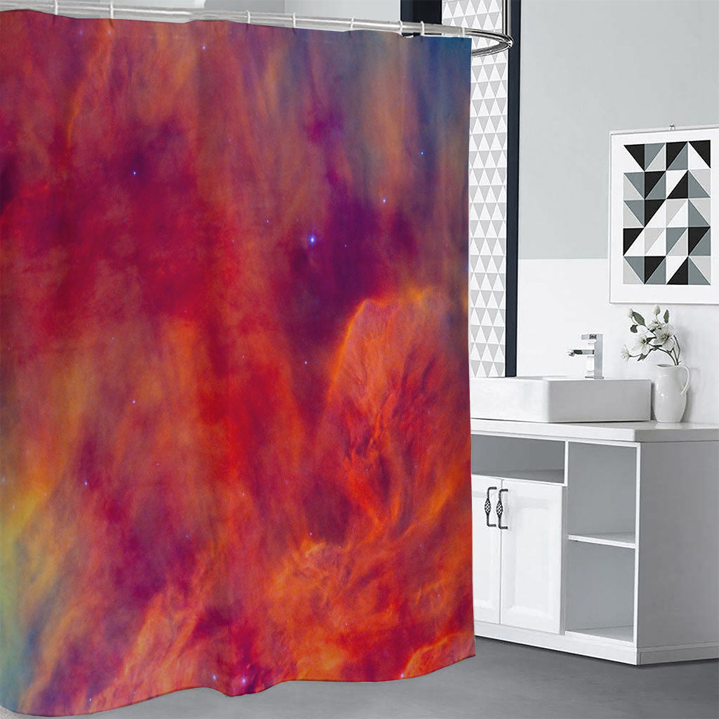 Abstract Nebula Cloud Galaxy Space Print Premium Shower Curtain