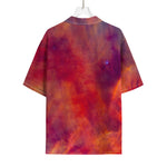 Abstract Nebula Cloud Galaxy Space Print Rayon Hawaiian Shirt