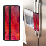 Abstract Nebula Cloud Galaxy Space Print Refrigerator Handle Covers