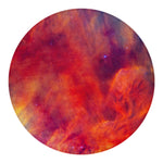 Abstract Nebula Cloud Galaxy Space Print Round Blanket