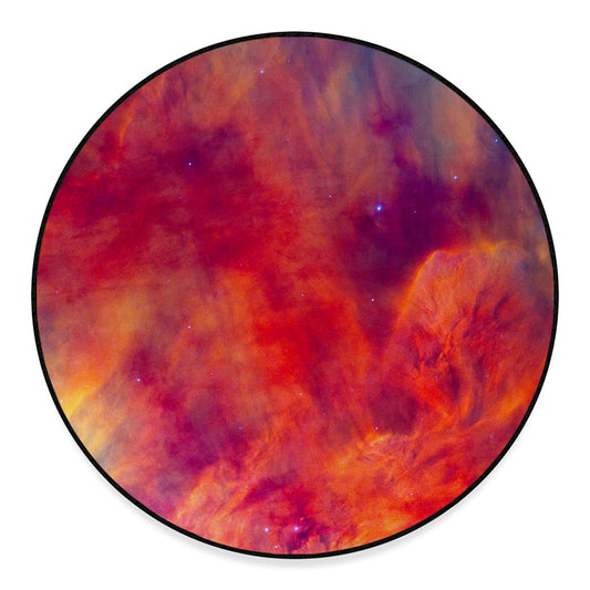 Abstract Nebula Cloud Galaxy Space Print Round Floor Mat