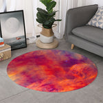 Abstract Nebula Cloud Galaxy Space Print Round Rug