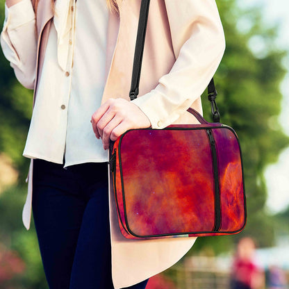 Abstract Nebula Cloud Galaxy Space Print Shoulder Strap Bible Bag