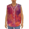 Abstract Nebula Cloud Galaxy Space Print Sleeveless Baseball Jersey