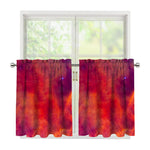 Abstract Nebula Cloud Galaxy Space Print Tier Curtains