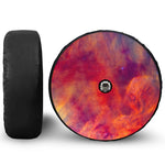 Abstract Nebula Cloud Galaxy Space Print Tire Cover With Camera Hole