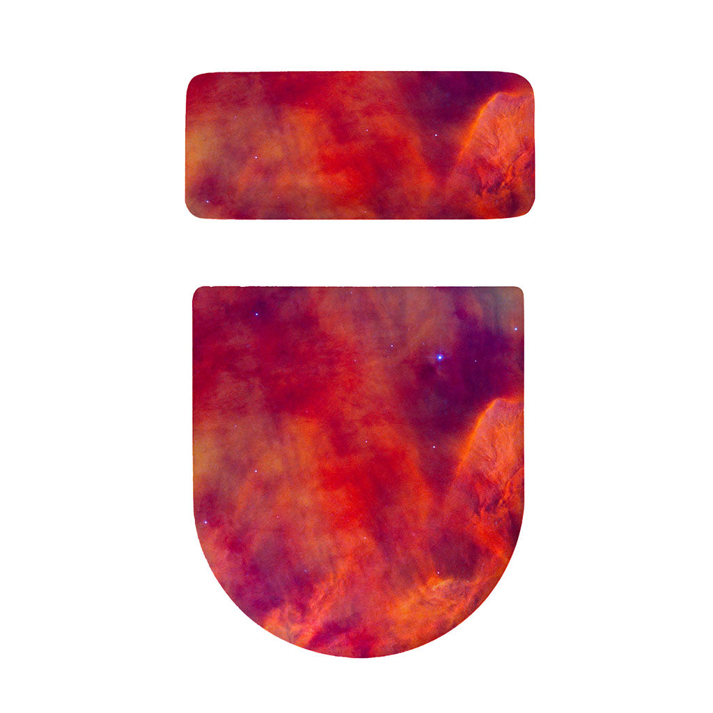 Abstract Nebula Cloud Galaxy Space Print Toilet Lid And Tank Cover Set