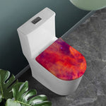 Abstract Nebula Cloud Galaxy Space Print Toilet Lid Cover