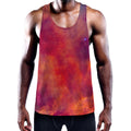 Abstract Nebula Cloud Galaxy Space Print Men's Workout Tank Top