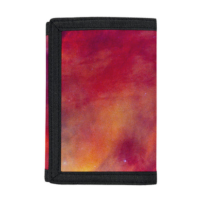 Abstract Nebula Cloud Galaxy Space Print Trifold Wallet
