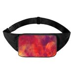 Abstract Nebula Cloud Galaxy Space Print Waist Bag