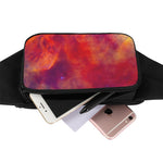 Abstract Nebula Cloud Galaxy Space Print Waist Bag