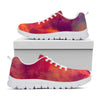 Abstract Nebula Cloud Galaxy Space Print White Running Shoes