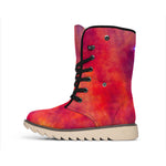 Abstract Nebula Cloud Galaxy Space Print Winter Boots