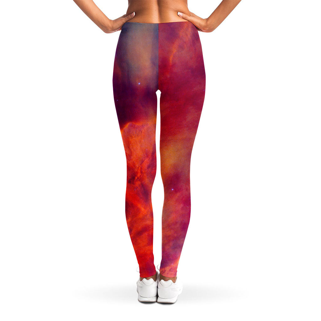 Abstract Nebula Cloud Galaxy Space Print Women's Leggings