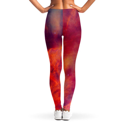 Abstract Nebula Cloud Galaxy Space Print Women's Leggings