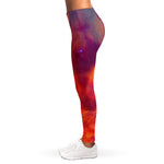 Abstract Nebula Cloud Galaxy Space Print Women's Leggings