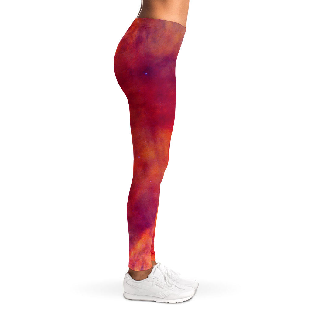 Abstract Nebula Cloud Galaxy Space Print Women's Leggings