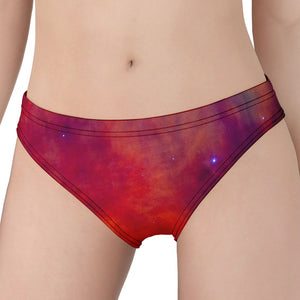 Abstract Nebula Cloud Galaxy Space Print Women's Panties