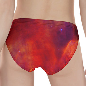 Abstract Nebula Cloud Galaxy Space Print Women's Panties