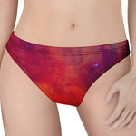 Abstract Nebula Cloud Galaxy Space Print Women's Thong