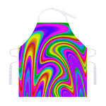 Abstract Neon Trippy Print Adjustable Apron