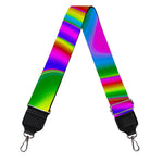 Abstract Neon Trippy Print Bag Strap