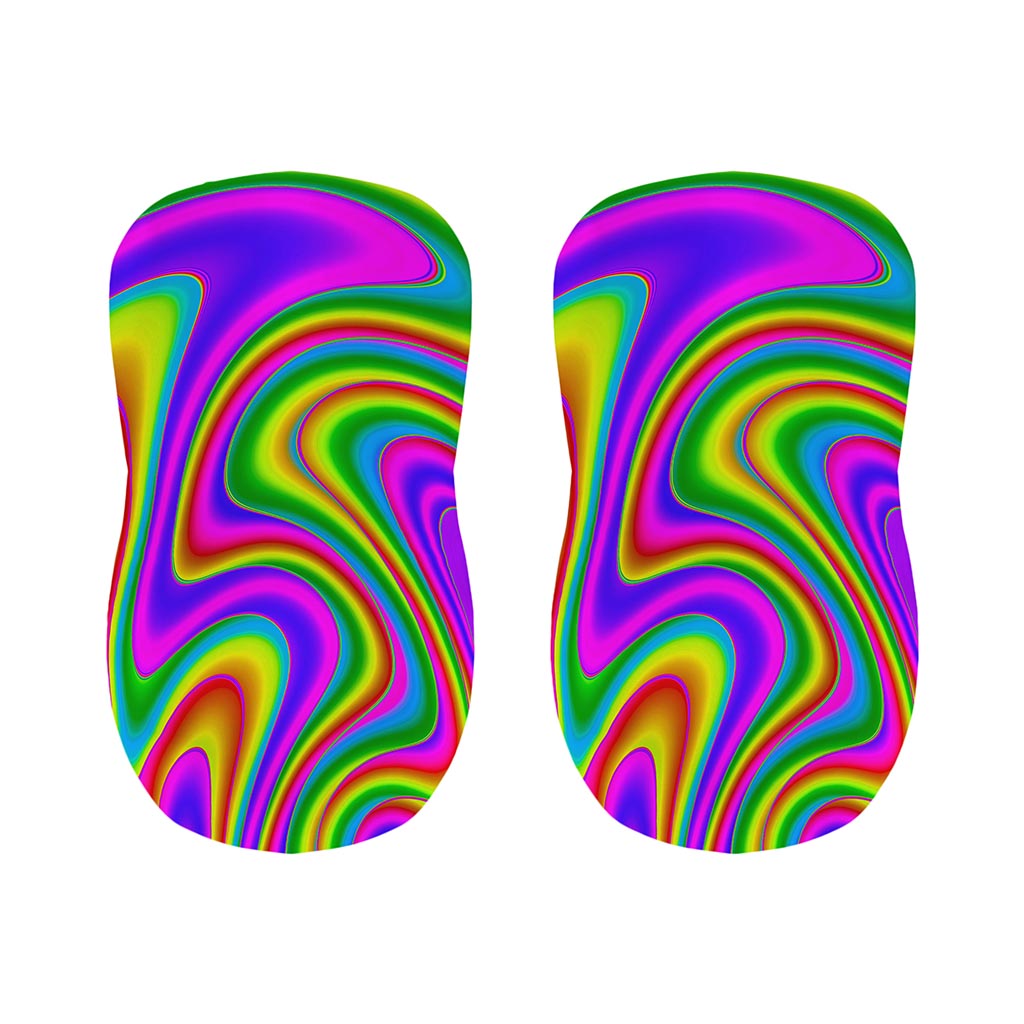 Abstract Neon Trippy Print Bar Stool Covers