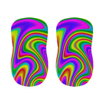 Abstract Neon Trippy Print Bar Stool Covers