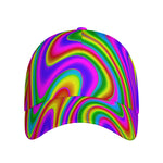 Abstract Neon Trippy Print Baseball Cap
