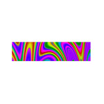 Abstract Neon Trippy Print Bed Runner