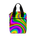 Abstract Neon Trippy Print Bible Tote Bag