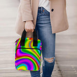 Abstract Neon Trippy Print Bible Tote Bag