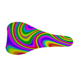 Abstract Neon Trippy Print Bicycle Seat Cover