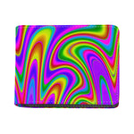 Abstract Neon Trippy Print Bifold Wallet
