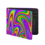 Abstract Neon Trippy Print Bifold Wallet