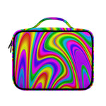Abstract Neon Trippy Print Briefcase Bible Bag