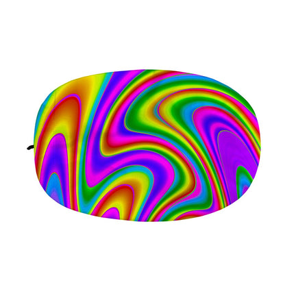 Abstract Neon Trippy Print Car Side Mirror Covers