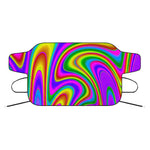 Abstract Neon Trippy Print Car Windshield Snow Cover