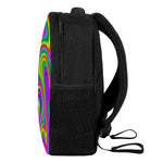 Abstract Neon Trippy Print Casual Backpack