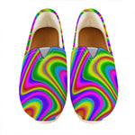 Abstract Neon Trippy Print Casual Shoes
