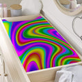 Abstract Neon Trippy Print Changing Pad Cover