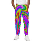 Abstract Neon Trippy Print Cotton Pants